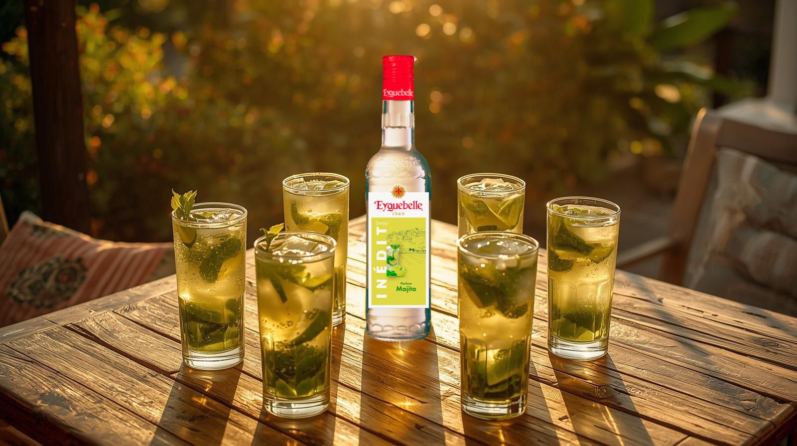 Sirop Mojito Eyguebelle - Ambiance d'été